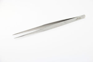 Wimpern-Pinzette silber gerade